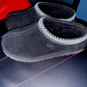 UGG Black Tasman Slippers Kids